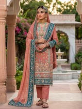 Designer Indian Pakistani top bottom Bollywood Dress Party Wear Suit wedding
