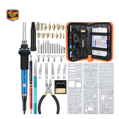 HANDSKIT Brandmalerei Lötkolben Set 42 Stück 60W 220