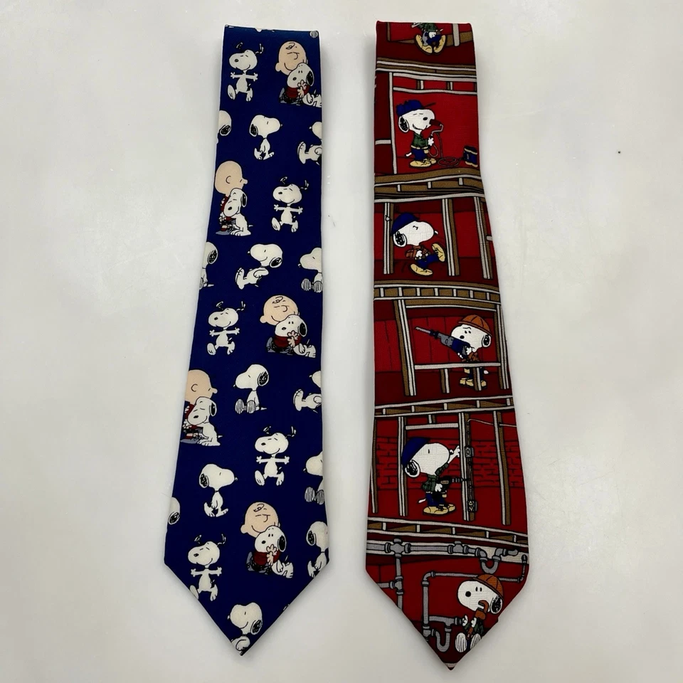 Corbata de cuello vintage 2 Snoopy Appeal Charlie Brown y Snoopy Peanuts HECHA EN EE. UU. Foto 3 de 4