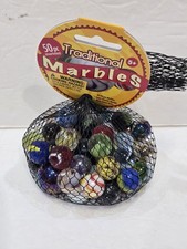 Traditional Marbles Glass Marbles with a Shooter 50 Pcs
