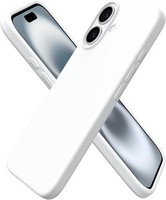 HandyhüLle Silikon Weiß FüR Iphone 16 6,1 Zoll SchutzhüLle Case Cover