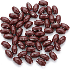 100 Pcs Football Beads 12Mm Sports Pony Beads