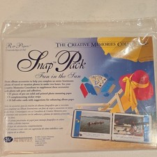 Creative Memories Snap Pack Fun in the Sun Vacation  Travel Paper Kit Multicol  
