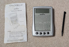 MERLIN ONE WORLD PDA Electronic Multi-Function Organizer Data Bank w STYLUS, DOC
