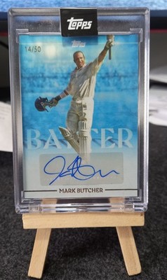2025 Topps Cricket Legends Vol 2 /50 Mark Butcher Autograph card sealed