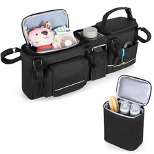 HODRANT Hängender Doppel Kinderwagen Organizer, Kompatibel mit Baby Jogger City 