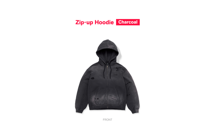 激レア　BTS ZIP-UP HOODY 未開封 Pre-Order] [L] BTS Zip-up Hoodie (Charcoal) Arirang Pop-up