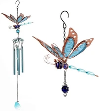 Luminous Dragonfly Butterfly Wind Chimes-Creative Hanging Glow in Dark Night ...
