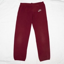 Vintage 80s Nike Blue Tag Maroon Sweatpants Mens 34x29 Distresses