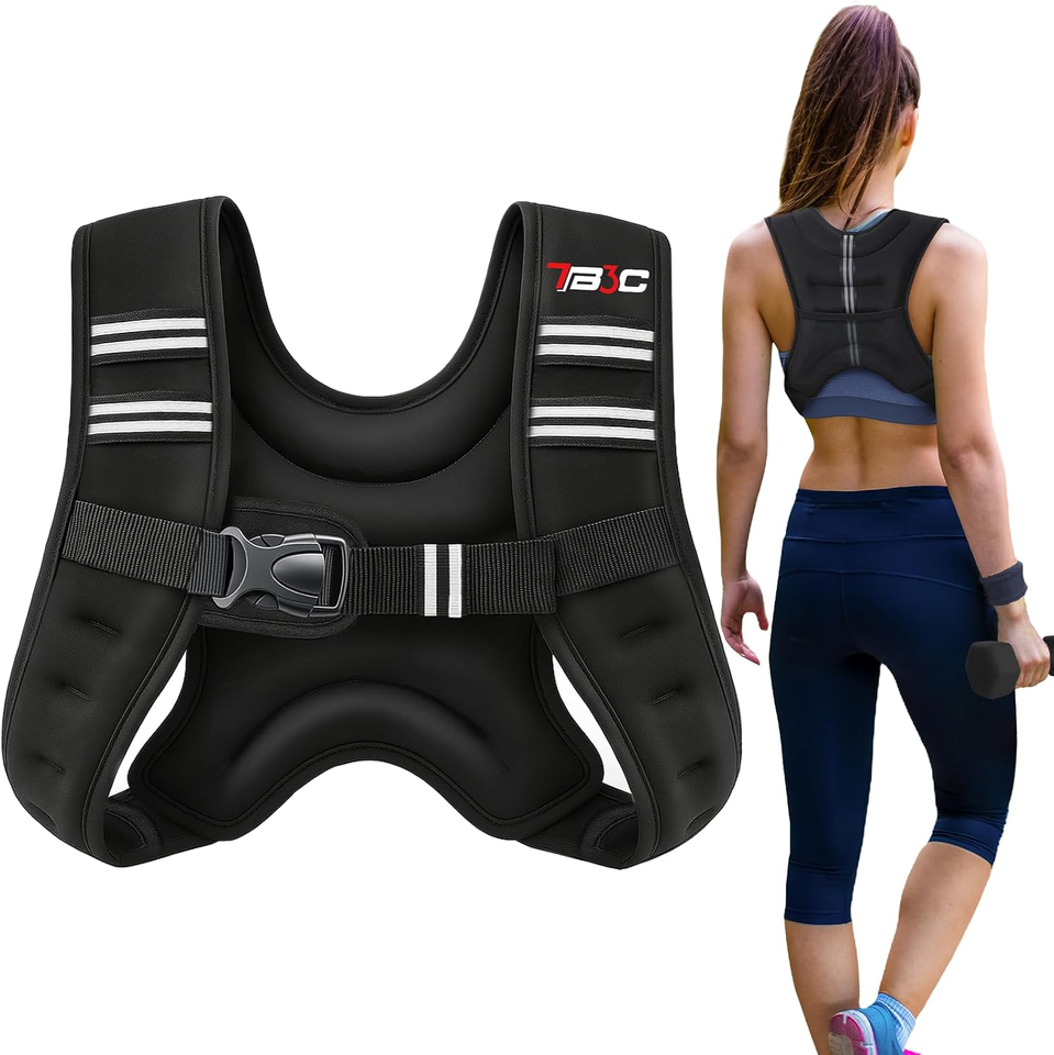 Gilet Lesté 12 Livres Avec Bandes Réfléchissantes - Fitness