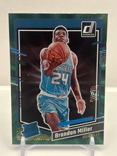 Panini Donruss Rated Rookie Brandon Miller #226 Holo Green Laser Hornets