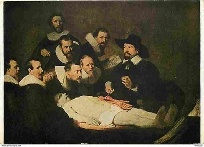 Postcard - Art - Painting - Rembrandt Harmensz Van Rijn - Anatom's Lesson