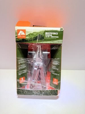 New Ozark Trail Multiforce Premium 18 In 1 Multitool with Sheath (Damaged Box)