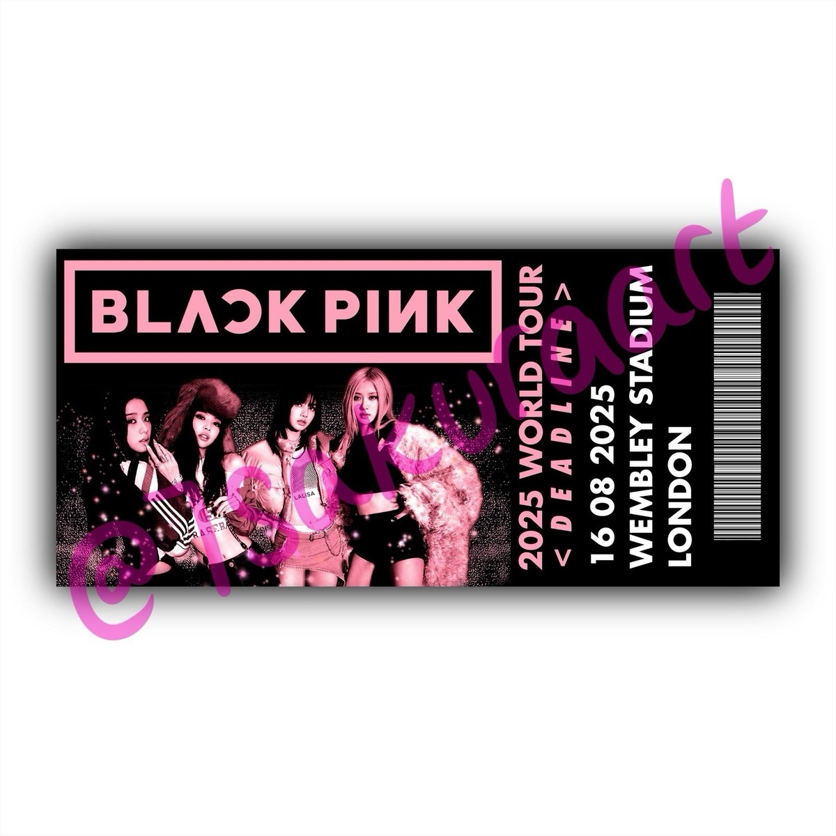 Blackpink Deadline World Tour Souvenir Tickets, Blackpink Tour