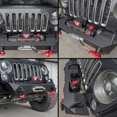 Fits Truck 4WD SUV / Electric Winch 13000lbs Synthetic Rope Towing Trailer - Picture 7 of 8