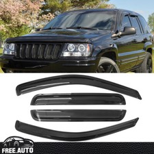 For 99-04 Jeep Grand Cherokee Window Visor Sun Rain Deflector Guard 4pcs Set