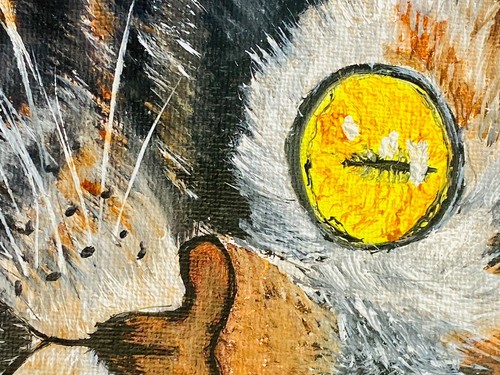 Cat Portrait Cat Oil Painting Gray Cat ArtWork Cat Lovers Gift Cat Portrait Pet - Picture 5 of 10