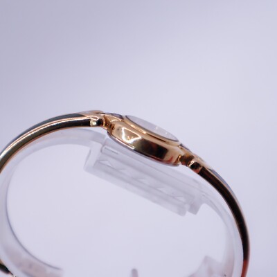 Near MINT] SEIKO Alba Pino V401-0860 Gold Green Two Tone Qz Women