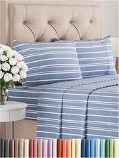 Cal King Size 4 Piece Sheet Set - Comfy Breathable & Cooling Bed Sheets Set - Ho