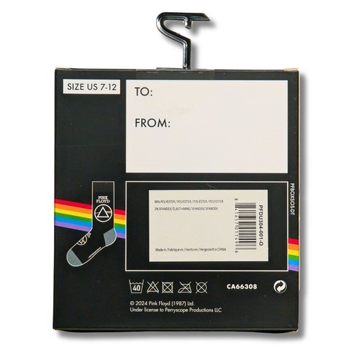 1 paio confezione regalo calze unisex Crew AC DC Nasa Ozzy Bowie Elvis Pink Floyd Fendes - Foto 28 di 31