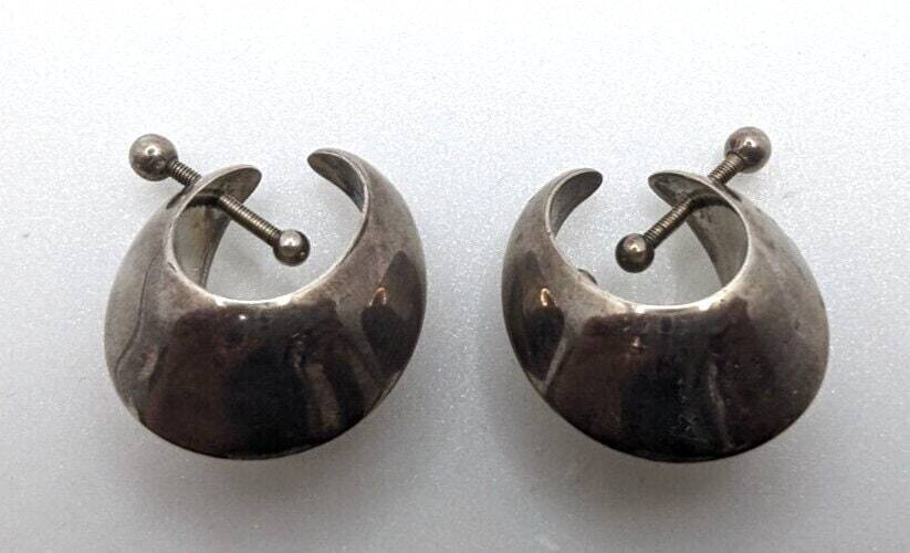 Georg Jensen Sterling Silver Earrings - Danish De… - image 3