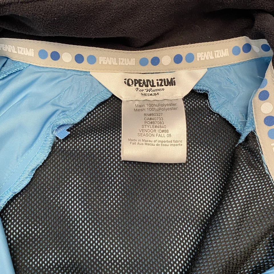 Pearl Izumi Wo. Chaqueta de Ciclismo Chaleco Talla M, Azul/Gris Cremallera Completa Mangas Convertibles Foto 3 de 4