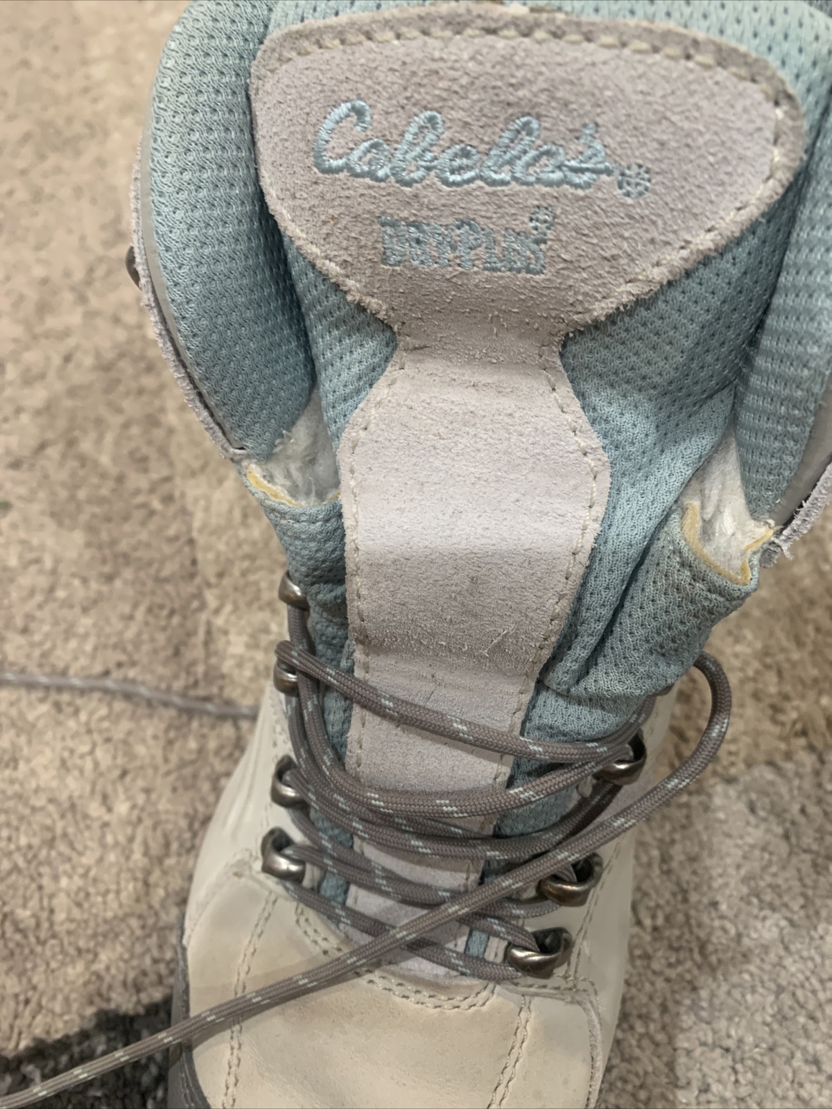 Cabela's 830953 Dry Plus Shearling Lined Gray Ankle Hiking Boots Women's US 9D eBay