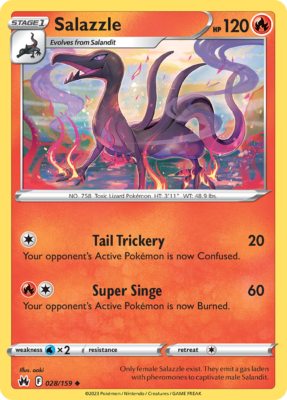 Salazzle 28/159 Uncommon | Crown Zenith | Pokemon Card | eBay Salazzle 28/159 Uncommon | Crown Zenith | Pokemon Card | eBay