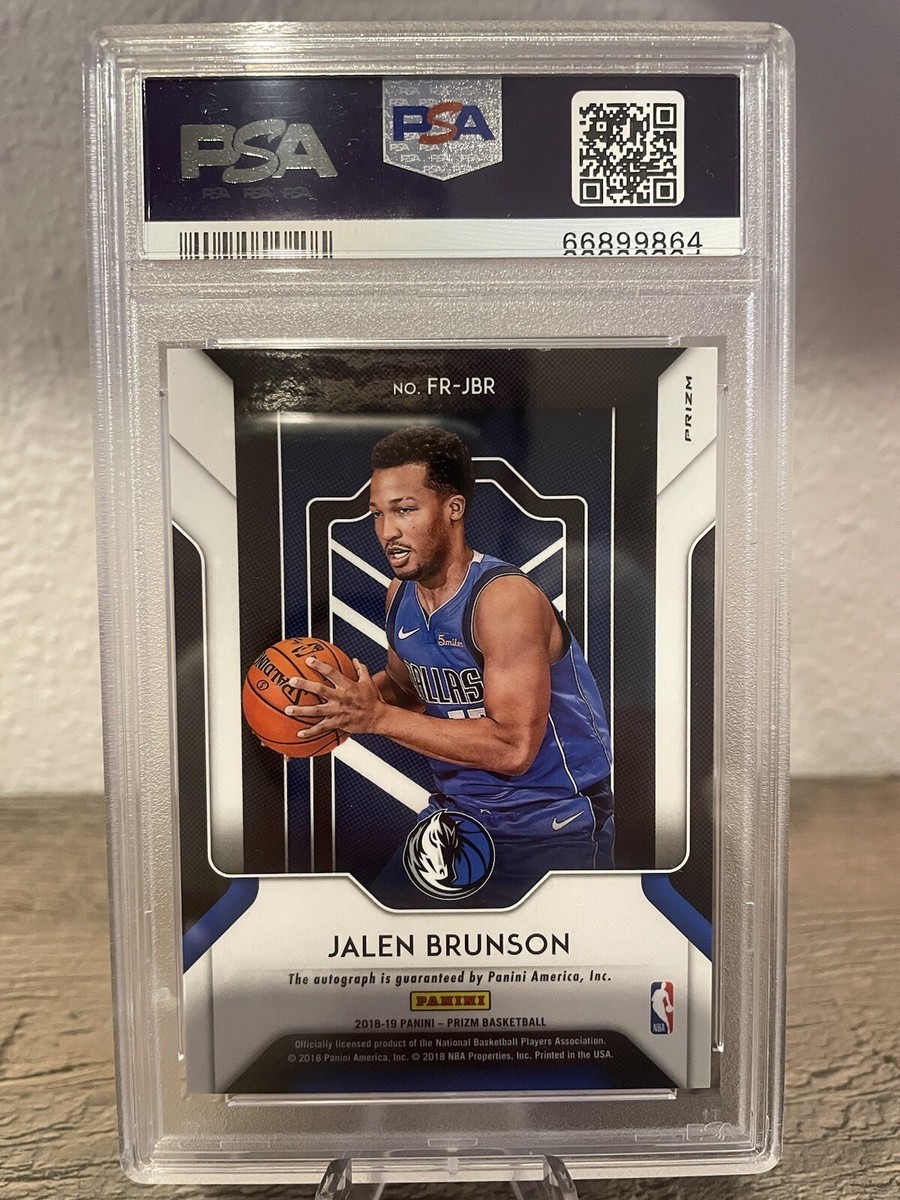2018 Jalen Brunson Panini Prizm Fast Break Rookie Auto RC Disco 