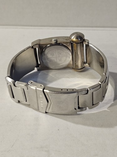 Raro orologio uomo analogico Android USA vintage anni 90 quadrante nero argento (leggi) - Foto 6 di 12