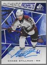 2021-22 Upper Deck Chase Stillman #20 SP Game Used CHL Edition Blue Auto