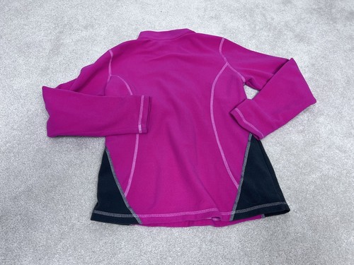 The North Face Sweater Girls Pink Large Fleece 1/4 Zip Pullover Youth - Picture 8 of 10