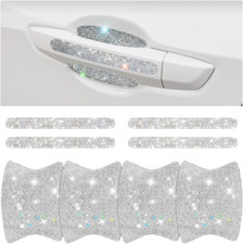 8PCS Bling Car Door Handle Protector, Crystal Rhinestone Vehicle Door Bowl Prote