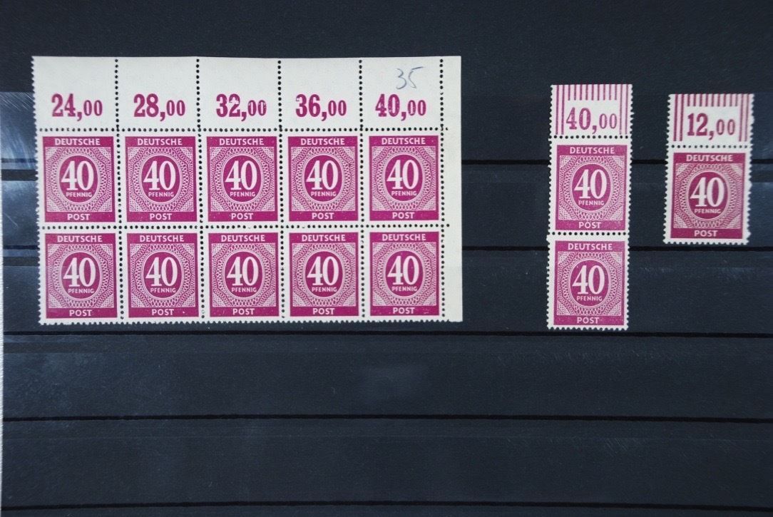 K All. Ocupación 929 2x WOR & 5x POR dgz MNH.