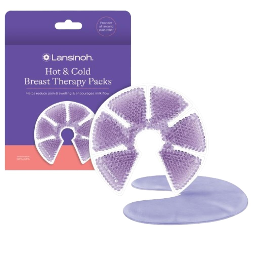 Breast Therapy Packs with Soft Covers, Hot and Cold Breast Pads, Postpartum Reli
