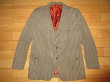 Vintage 1970's Leisure Suit Jacket Disco Coat Polyester Mens 40 sport coat