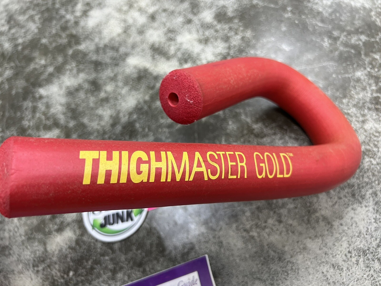 Vintage Suzanne Somers THIGHMASTER GOLD Red THIGH MASTER Exerciser eBay
