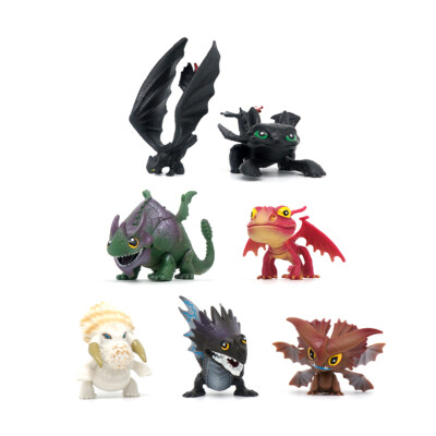 7 Stück Drachenzähmen leicht gemacht Wut Stormfly Figur Modell Spielzeug
