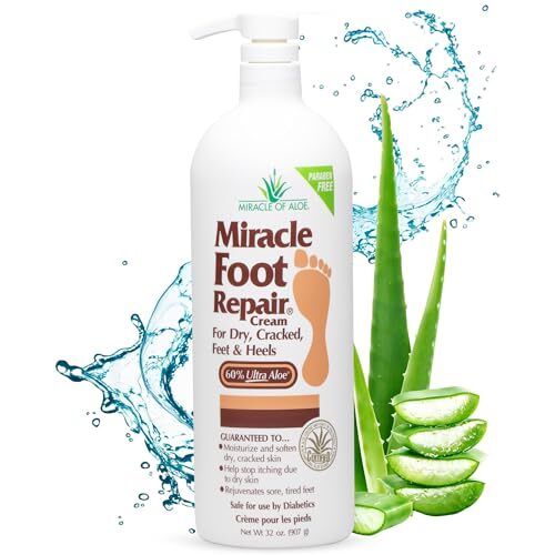 Miracle Foot Repair Cream | 32 Ounce Bottle | Fast Relief for Dry Cracked 