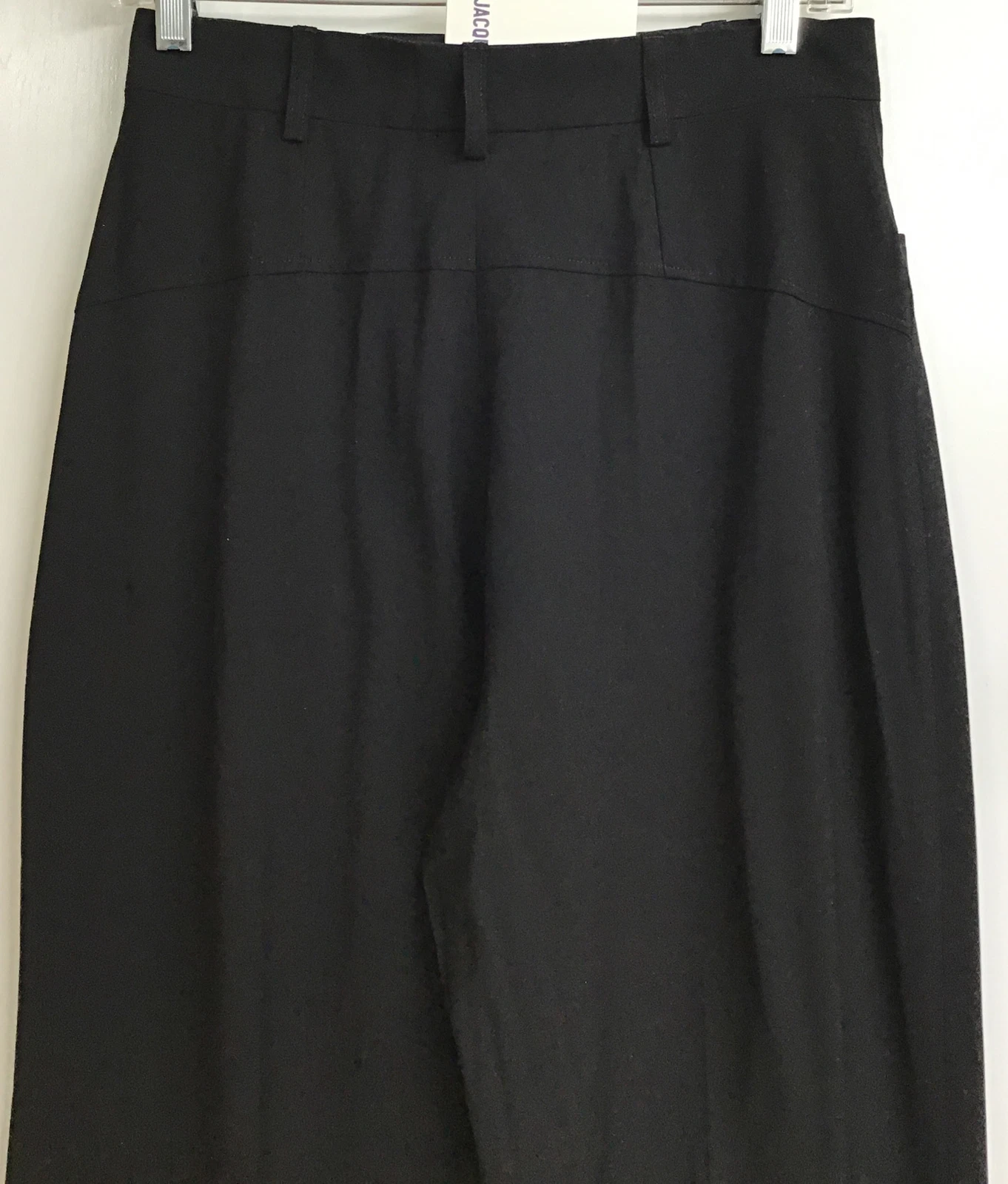 Pantaloni abiti neri jacquemus le Splash misto canapa gamba dritta taglia 6