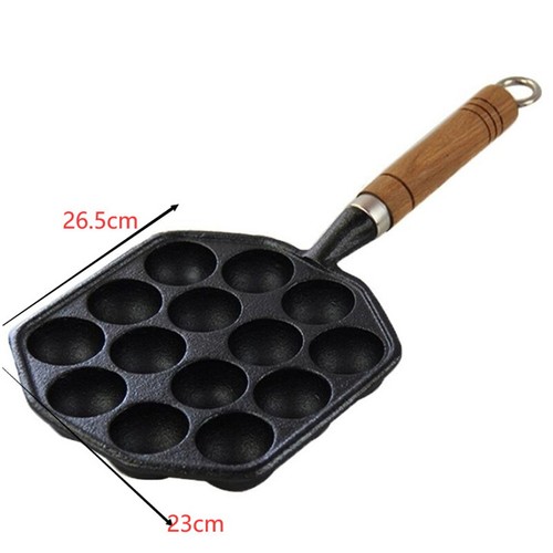 Household Cast Iron Uncoated Small Meatball Machine 14 Holes Baking Plate S1 - Picture 2 of 9