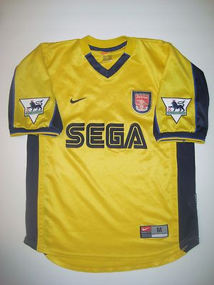 1999-2000 Arsenal アーセナル SEGA NIKE プレミア 1999-2000 Arsenal FC Nike Thierry Henry Jersey Shirt France