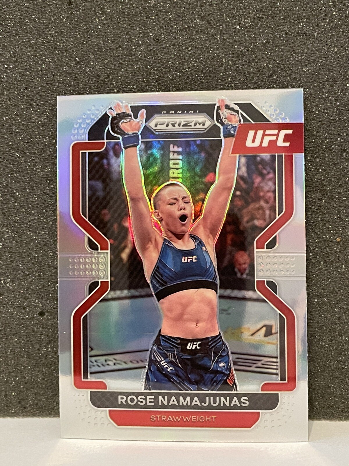 2022 Panini UFC Prizm ROSE NAMAJUNAS No. 142 Silver prizm