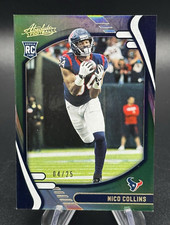 Nico Collins 2021 Panini Absolute Green Spectrum Parallel Rookie Card #04/25 SSP