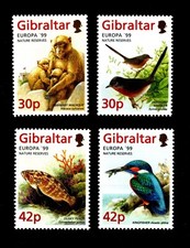 Gibraltar 4. März 1999 Naturschutzgebiete und Parks. MNH.2