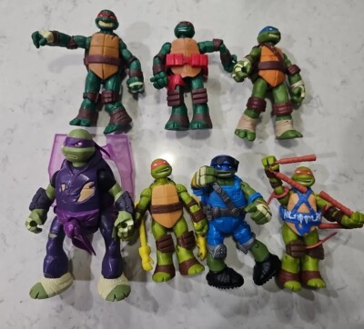 Teenage Mutant Ninja Turtles  Action Figures 2013 Playmates Viacom Lot of 7