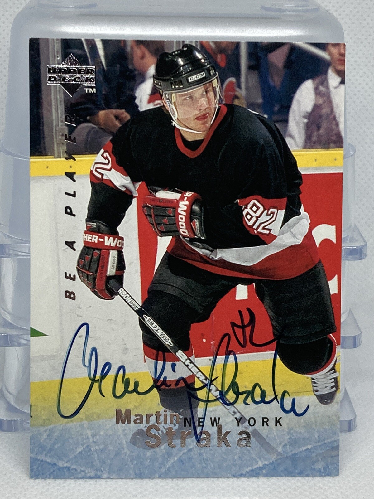 1995-96 Upper Deck Be a Player Auto Martin Straka #S106 Autograph