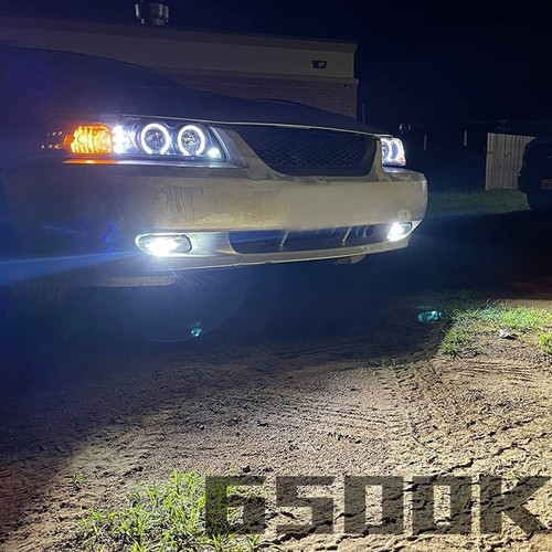 Pair LED Fog Lights Bumper Lamp Left Right for Ford Mustang 1999 2000 2001-2004 - Bild 3 von 14