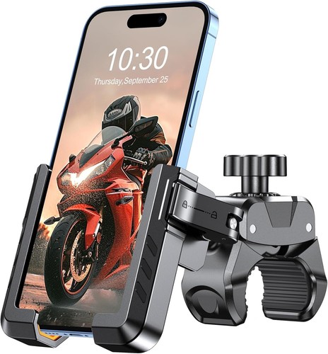 Support Téléphone avec Pince Support Cellule Universel pour Vélo Bateau Voiture Golf Chariot & Scooter - Photo 2 sur 24