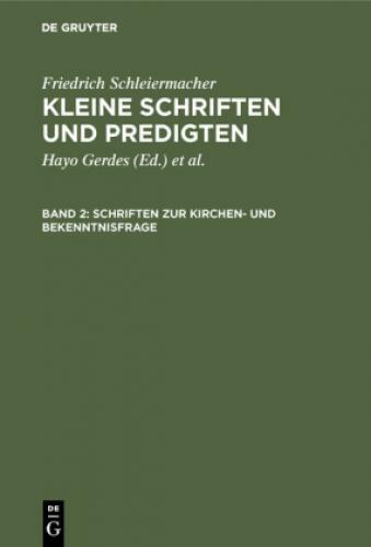 Thumbnail - Schriften Zur Kirchen- Und Bekenntnisfrage 6743